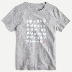 J. Crew Mother's Day Hearts “ma ma”Crewneck T-shirt in grey | XXL | GUC